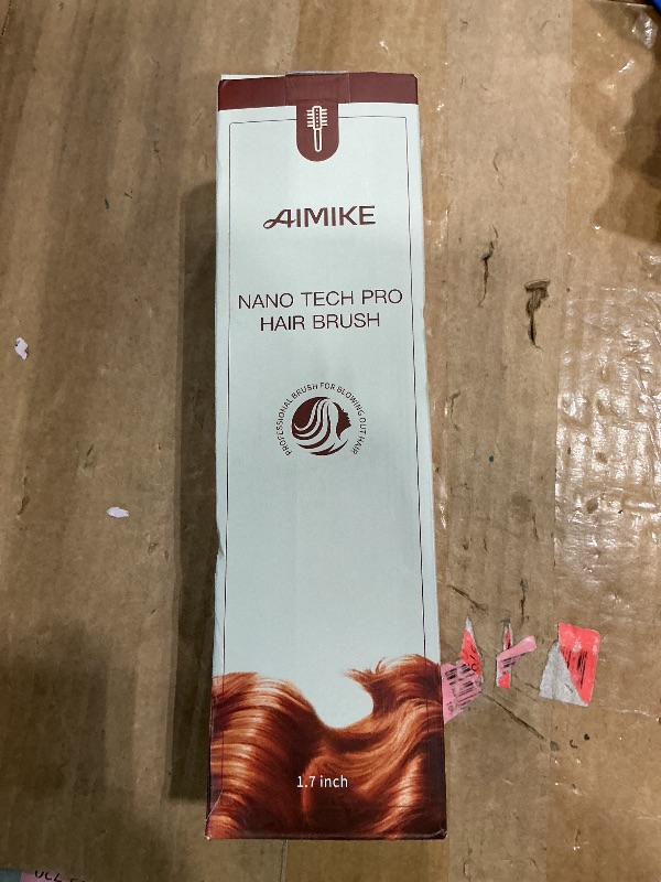 Photo 1 of *MINOR DAMAGE - USED*
AIMIKE Round Brush for Blow Out, Medium Round Hair Brush Nano Thermal Ceramic & Ionic Tech, for Blow Drying & Styling, Curling and Shine - 2.9 inch Barrel w/Boar Bristles