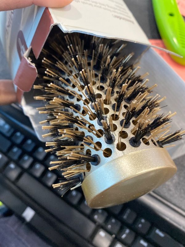 Photo 1 of *MINOR DAMAGE - USED*
AIMIKE Round Brush for Blow Out, Medium Round Hair Brush Nano Thermal Ceramic & Ionic Tech, for Blow Drying & Styling, Curling and Shine - 2.9 inch Barrel w/Boar Bristles