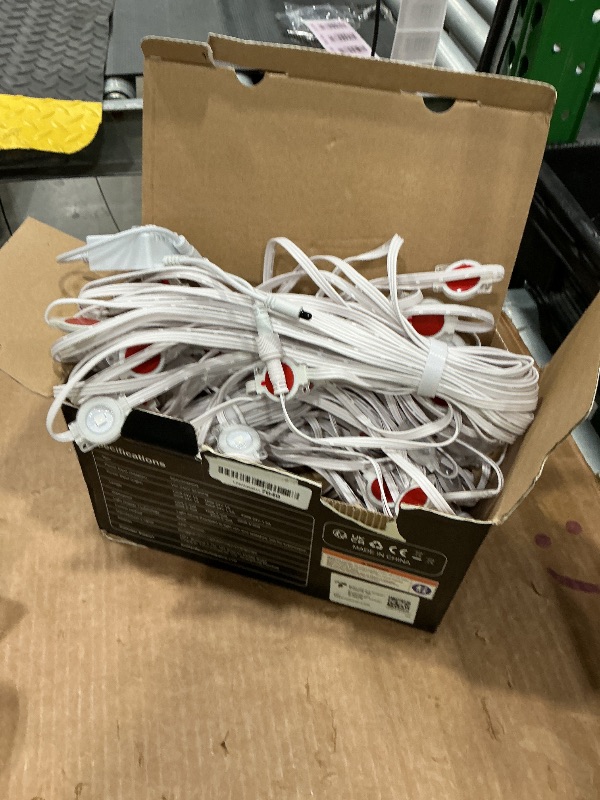 Photo 1 of *MISSING PARTS - See Clerk Notes*
Fussion Permanent Outdoor Lights for House, 150ft RGB Halloween House Lights Outdoor with APP Remote Control, IP67 Waterproof Smart Eternity Eaves Lighting for Christmas, Holiday, Party, Daily