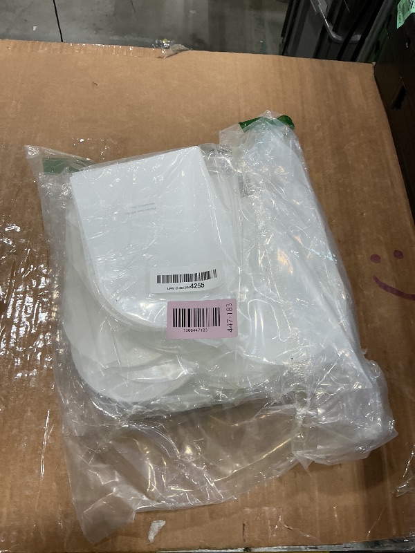 Photo 1 of 10 Pack 5x7 Inch Clear Arch Acrylic Sign with Stands, Clear Blank Sheets Table Signs with Holder, Arched Round Top Acrylic Sheet, DIY for Wedding Table Number Menu Sign Bar List