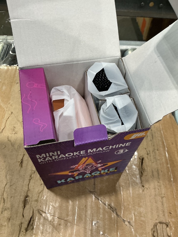 Photo 1 of *UNTESTED*
YLL Mini Karaoke Machine for Kids Adults, Portable Bluetooth Speaker with 2 Wireless Microphones, Trendy Birthday Gifts Toys for Girls Ages 3, 4, 5, 6, 7, 8, 9, 10+ Years Old Home Family Party (P-ink)