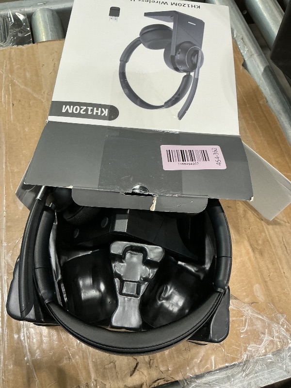 Photo 1 of (2025 Upgraded) Wireless Headset with Mic for Work, Bluetooth Headset with Noise Canceling Microphone with Dongle, Charging Base & Mic Mute, Wireless Headphones for Work from Home/PC/Computer