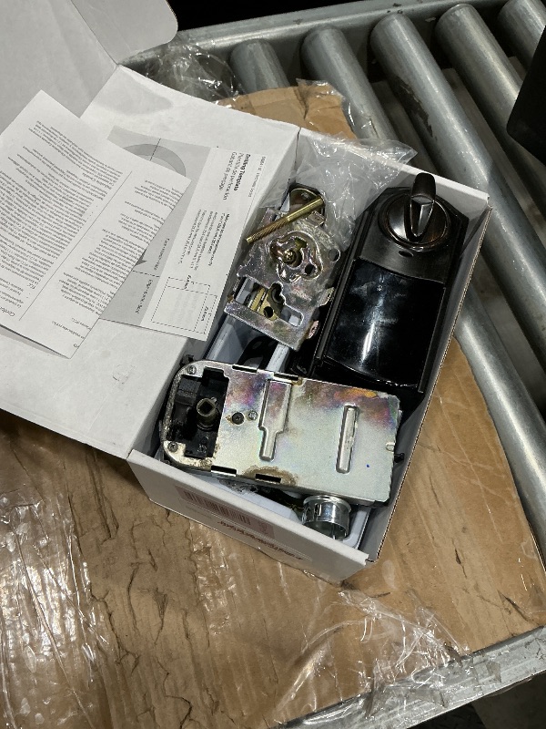 Photo 1 of **MAJOR DAMAGE**
Kwikset SmartCode 270 Keyless Entry Electronic Touchpad Deadbolt Door Lock with Auto-Lock, Custom User Codes, Advanced Security in Matte Black Traditional