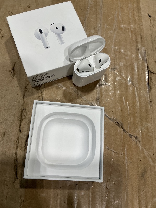 Photo 1 of ***AIRPODS 2*** Apple AirPods 4 Wireless Earbuds, Bluetooth Headphones, Personalized Spatial Audio, Sweat and Water Resistant, USB-C Charging Case, H2 Chip, Up to 30 Hours of Battery Life, Effortless Setup for iPhone