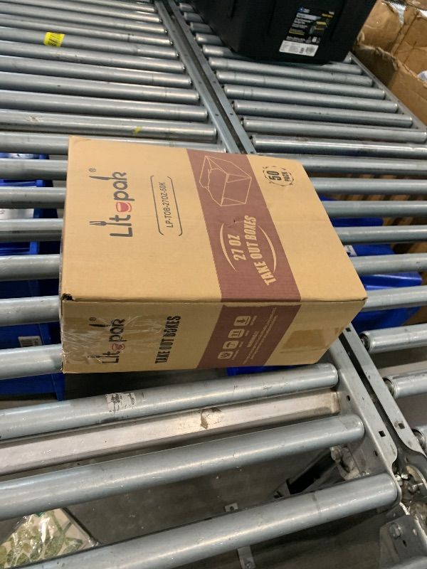 Photo 1 of ****FINAL SALE NOT RETURNS****
LITOPAK 50 Pack 27 oz Take Out Food Containers, Kraft Brown Take Out Boxes Leak Grease Resistant and Stackable for Restaurants, Homes, Offices, Picnics