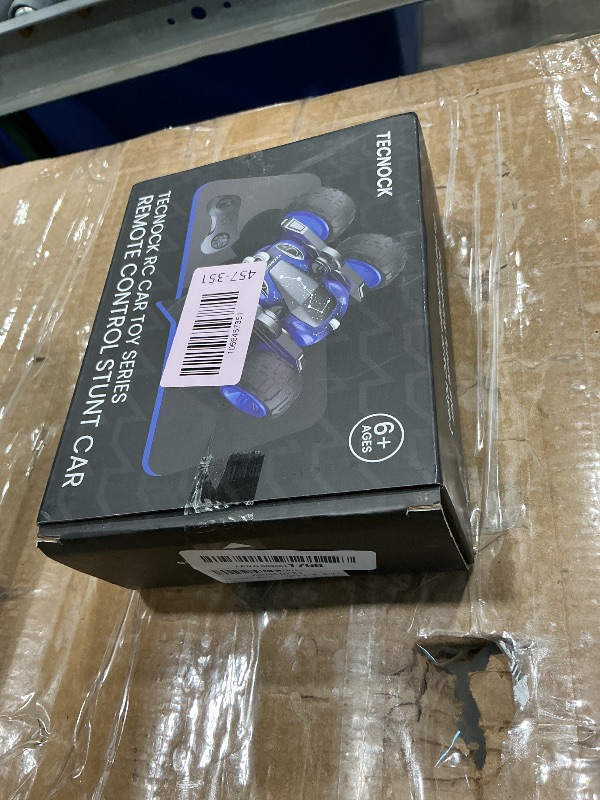 Photo 1 of ***NOT FUNCTIONAL, SELLING FOR PARTS, FINAL SALE***Tecnock Remote Control Car for Kids, 2.4GHz RC Cars with USB-C Easy Charging, 4WD Double Sided 360° Rotates and Flips RC Stunt Car, Toys Gift for Boys and Girls Ages 6-8, 8-12***NOT FUNCTIONAL, SELLING FO