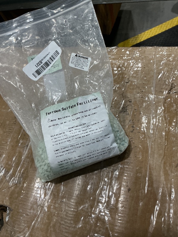 Photo 1 of *MISSING PARTS*
Ferrous Sulfate Fertilizer for Plants, Ferrous Sulfate Heptahydrate Granules 20% Iron (Fe) - Plant Food to Help Greener Grass, Lawn, shrubs, Trees and Gardens (1 Pound)