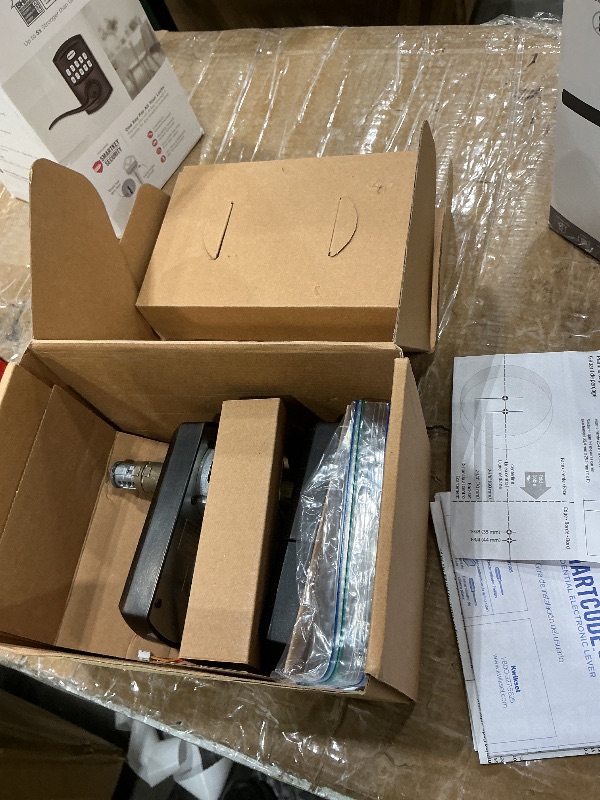 Photo 1 of *Untested*
Kwikset SmartCode 917 Keypad Keyless Entry Residential Electronic Lever Lock Deadbolt Alternative with Halifax Door Handle, SmartKey Security, Matte Black Contemporary