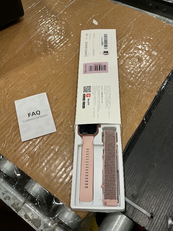 Photo 1 of *MINOR DAMAGE - USED*
Woneligo Smart Watch for Women, Answer/Make Calls, Alexa Built-in, 1.85" Touch Screen Fitness Tracker for Android & iPhone, Heart Rate/Sleep/SpO2 Monitor Smartwatch, IP68 Waterproof (Rose Gold)