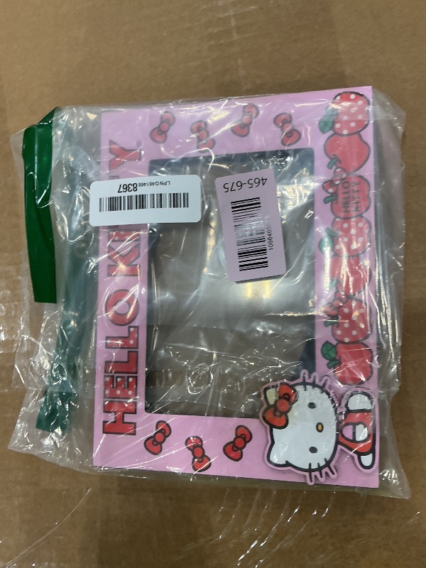 Photo 1 of ***JUST FRAME*** Silver Buffalo Sanrio Hello Kitty Apples and Bows Photo Picture Frame, Pink, 4 x 6 Inches