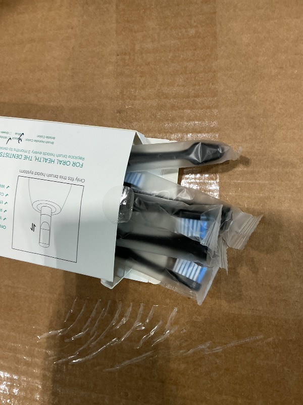 Photo 1 of 10 Pack Replacement Toothbrush Heads Compatible with AquaSonic Duo Series Home Dental Center, Electric Toothbrush Heads Compatible with Waterpik Complete Care 5.0/9.0, 5 White + 5 Black