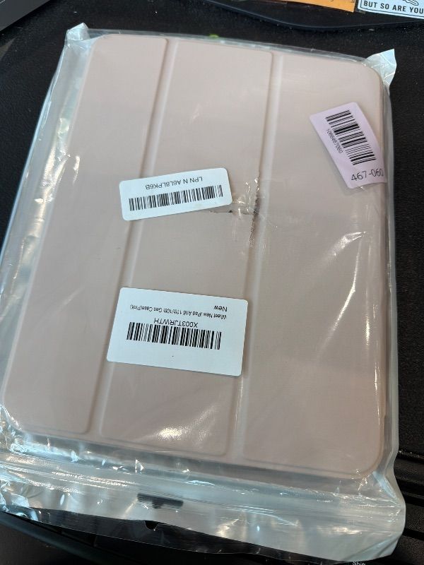 Photo 1 of *MINOR DAMAGE - USED*
iMieet iPad (A16) Case/iPad 10th Generation Case [11-Inch 2025/10.9 Inch 2022] with Pencil Holder, Trifold Stand Smart Cover with Soft TPU Back,Auto Wake/Sleep(Pink)