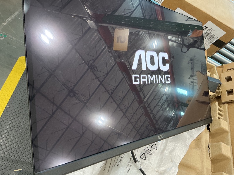Photo 1 of **FOR PARTS**AOC Q27G4ZD 27" QD OLED Gaming Monitor, QHD 2560 x 1440, 240Hz 0.03ms, HDMI 2.0 x2, Display Port x2, G-Sync Compatible, Console Gaming Ready, 3-Year Zero-Bright-Dot