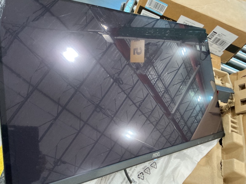 Photo 1 of **FOR PARTS**AOC Q27G4ZD 27" QD OLED Gaming Monitor, QHD 2560 x 1440, 240Hz 0.03ms, HDMI 2.0 x2, Display Port x2, G-Sync Compatible, Console Gaming Ready, 3-Year Zero-Bright-Dot