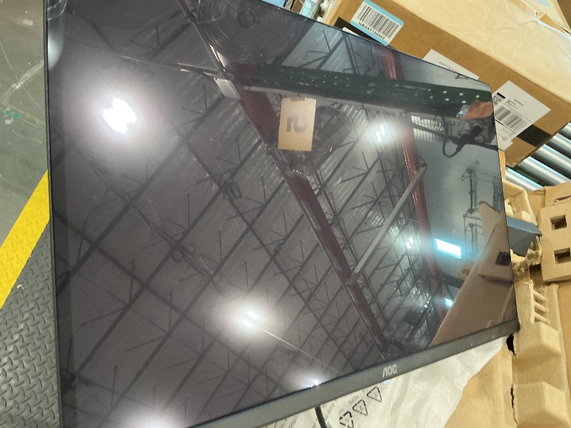 Photo 1 of **FOR PARTS**AOC Q27G4ZD 27" QD OLED Gaming Monitor, QHD 2560 x 1440, 240Hz 0.03ms, HDMI 2.0 x2, Display Port x2, G-Sync Compatible, Console Gaming Ready, 3-Year Zero-Bright-Dot