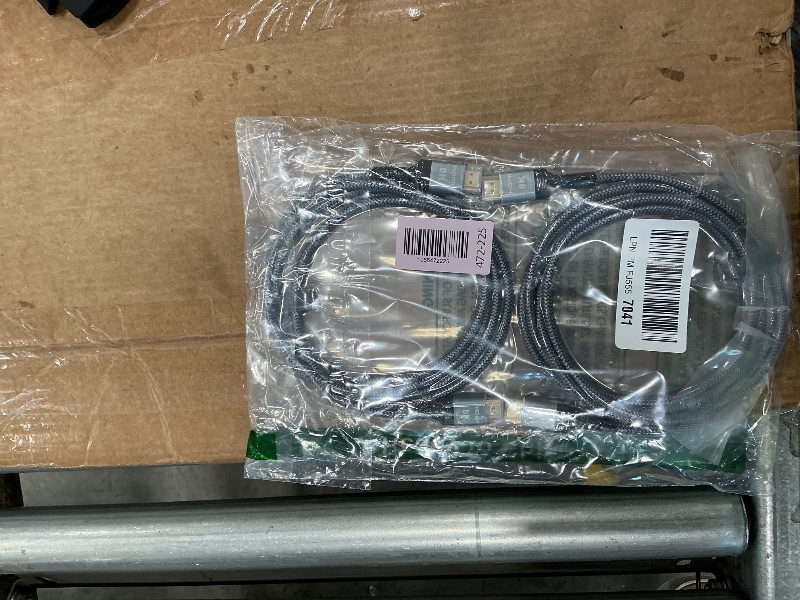 Photo 1 of 10K 8K HDMI 2.1 Cable 2-Pack 6.6FT, Highwings Certified 48Gbps Ultra High Speed Slim HDMI Cord,Support 4K@120Hz 8K@60Hz, HDCP 2.2&2.3, Dynamic HDR,eARC,DTS:X, Compatible with Roku TV/HDTV/PS5/Blu-ray