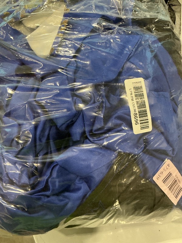 Photo 1 of **ZIPPER NEEDS. STITCHING ** Tudor Queen Anne Boleyn Costume Dress Renaissance Elizabethan Tudor Costume Women Ball Gown with Headpiece (Blue, XL)