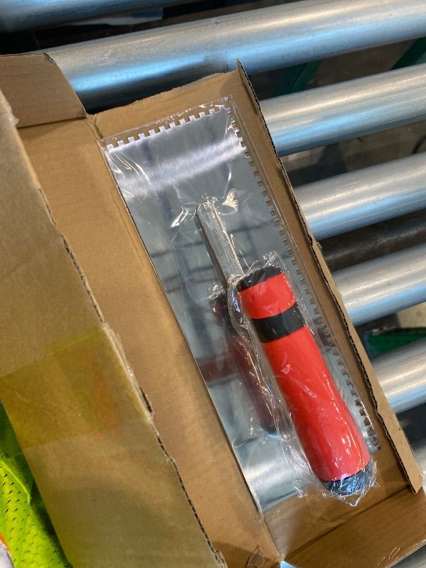 Photo 1 of ***ONLY ONE*** Tile Tools Stainless Steel Square Notched Trowel Set 3 PC (Notch Size: 5/32" & 5/16" & 1/2") Masonry Hand Kit for Wall Floor Tiling Installation