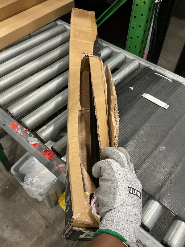 Photo 1 of *UNTESTED*
Amazon Basics Adjustable Curtain Rod for Windows with Round Finials, 1-Inch Rod, 36" to 72", Black, 1-Pack