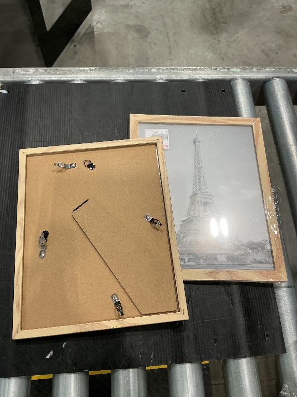 Photo 1 of 10” , 8” Wood Frame for Poster & Picture, Natural Solid Wood Photo Frames 2Pack, Wall Mounting Hanging