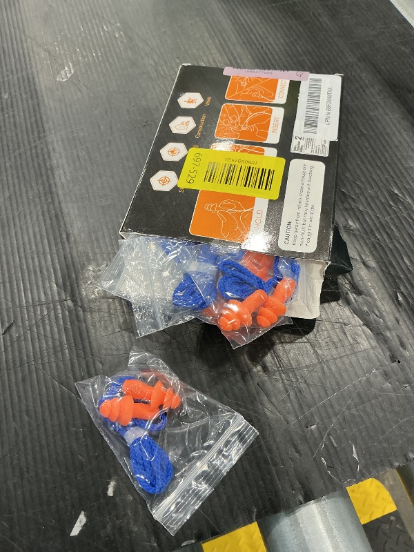 Photo 1 of 10 Pair Corded Reusable Ear Plugs for Shooting Range Ear Protection for Gun Range - Hunting Ear Plugs for Construction Firearm Ear Protection Shooting Gun Hearing Protection Earplugs Corded