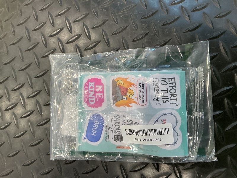 Photo 1 of 100Pcs Sarcastic Stickers for Adults - Funny Inappropriate Snarky Stickers, Sassy Unhinged Mean Silly Decals for Water Botttle, Laptop - Gag Gifts for Women & Men