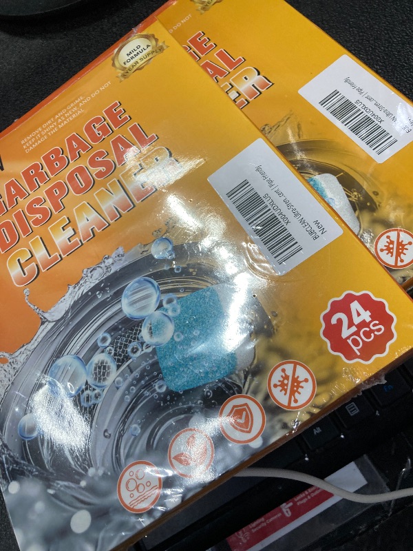 Photo 1 of ++2 PACK++BUBCLEAN Ultra-Strength Garbage Disposal Cleaner Deodorizer Tablets - 24 Pack | Fresh Citrus Foam Sink and Drain Cleaner | Deep Clean to Eliminate Odors | Pipe Friendly (12-Month Supply)