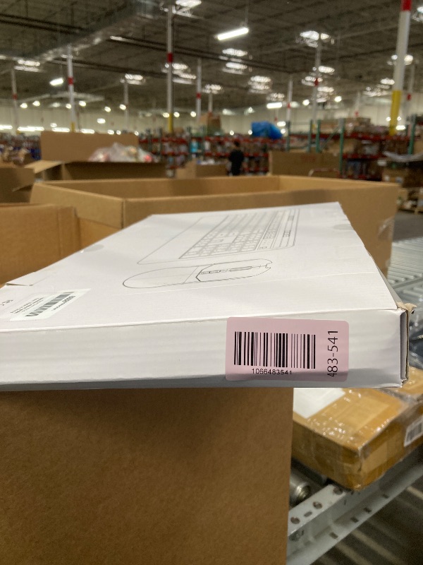 Photo 1 of **NO USB***KOPJIPPOM Silent Wireless Keyboard and Mouse Combo - Keyboard with Large Print Cover, 2.4GHz Full-Sized Ergonomic Keyboard with Wrist Rest and Mouse for Laptop, PC, Notebook, Desktop