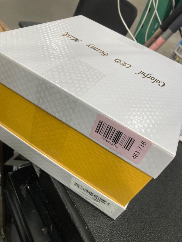 Photo 1 of ***missing the charger cables***SDKWDH Red Light Photon Facial Mask with Remote Control, 7 Custom Modes with Infrared, Portable with Timer for Home Use***missing the charger cables***