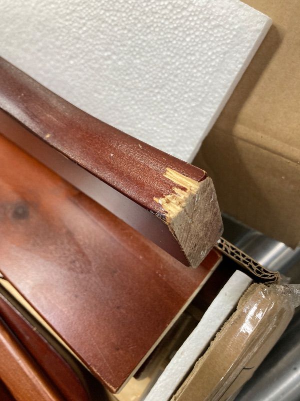 Photo 1 of ***DAMAGE -SELLING AS PARTS ONLY*** Delta Children Canton Toddler Bed, Cherry***DAMAGE, WOOD CHIPPED AREA -SELLING AS IS ***