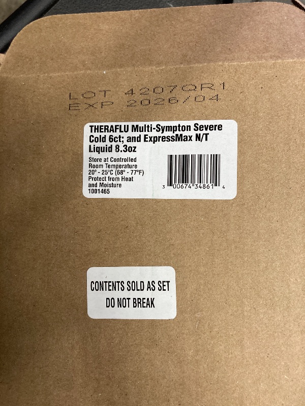 Photo 1 of ***EXPIRES: 5/2026***Theraflu Max Strength Daytime Flu Symptom Relief, Honey and Elderberry Syrup, 8.3 Fl Oz and Nighttime Flu Symptom Relief, Honey Lemon Flavor - 6 Count  ***EXPIRES: 5/2026***