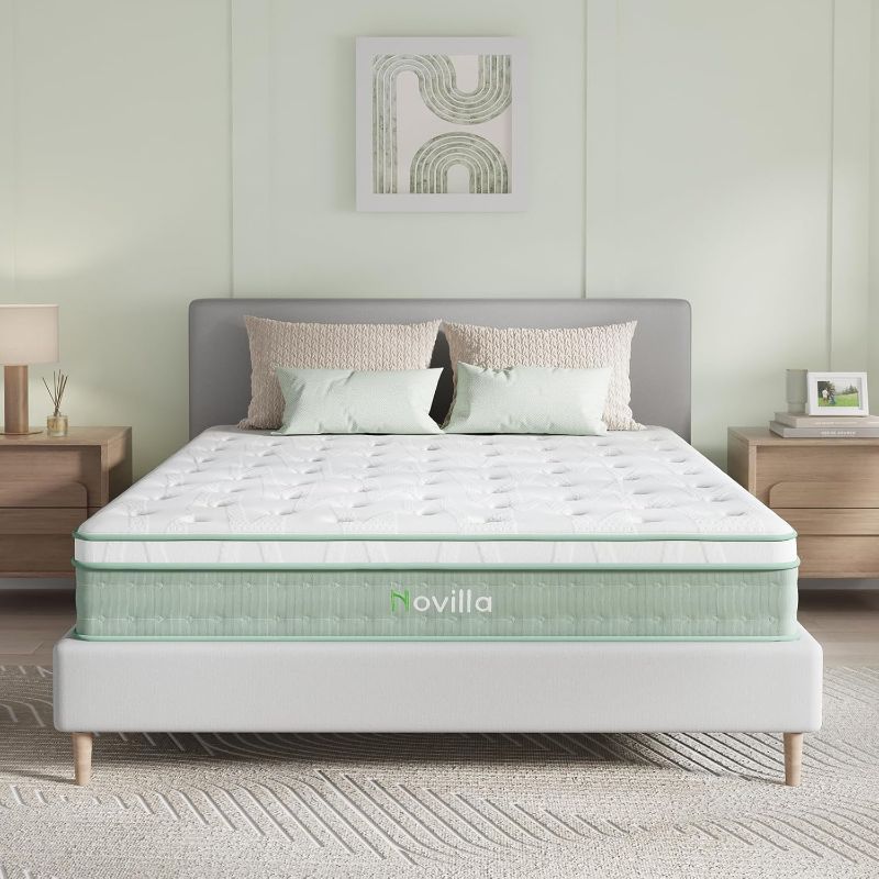 Photo 1 of **NOTE: The photo and description are merely representative—the actual item, including the size, may vary slightly.**
Novilla Queen Size Mattress, 12 inch Gel Memory Foam Mattress for a Cool Sleep & Pressure Relief, Medium Firm Feel with Motion Isolating,