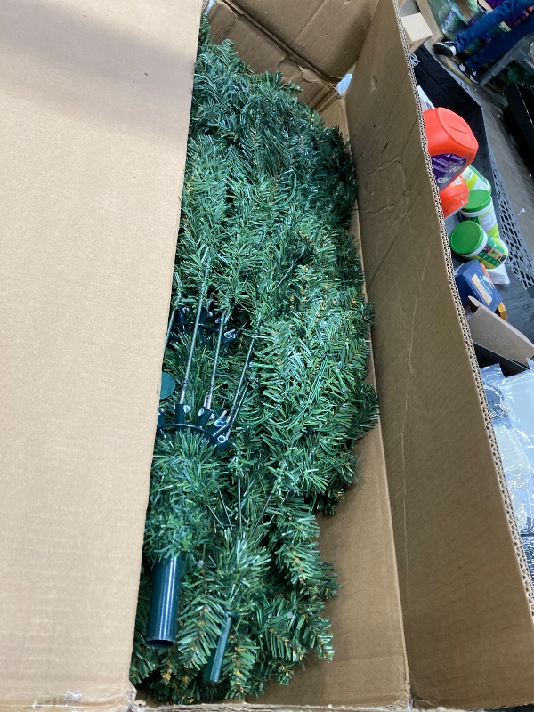 Photo 1 of **MISSING POWER PLUG**YITAHOME 6FT Prelit Christmas Tree with RGB Lights & Remote, Artificial Hinged Color Changing Christmas Tree with 300 Multi-Color Lights & 3 Timers for Home, Office, Party Decoration