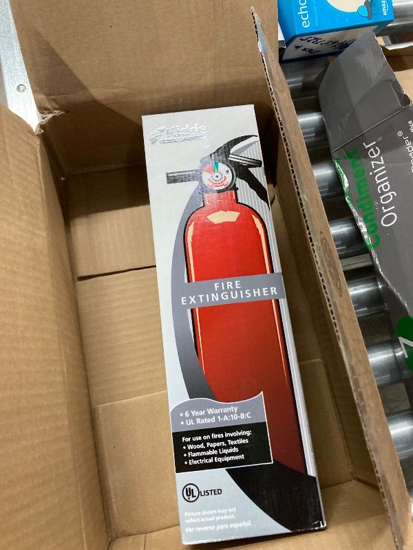 Photo 1 of ***MISSING PIN -EMPTY TANK -SELLING AS IS PARTS ONLY*** Kidde Kitchen Fire Extinguishers for Home & Office Use, +1 Pack One Specialty Kitchen Extinguisher, Wall Mount & Strap Brackets Included