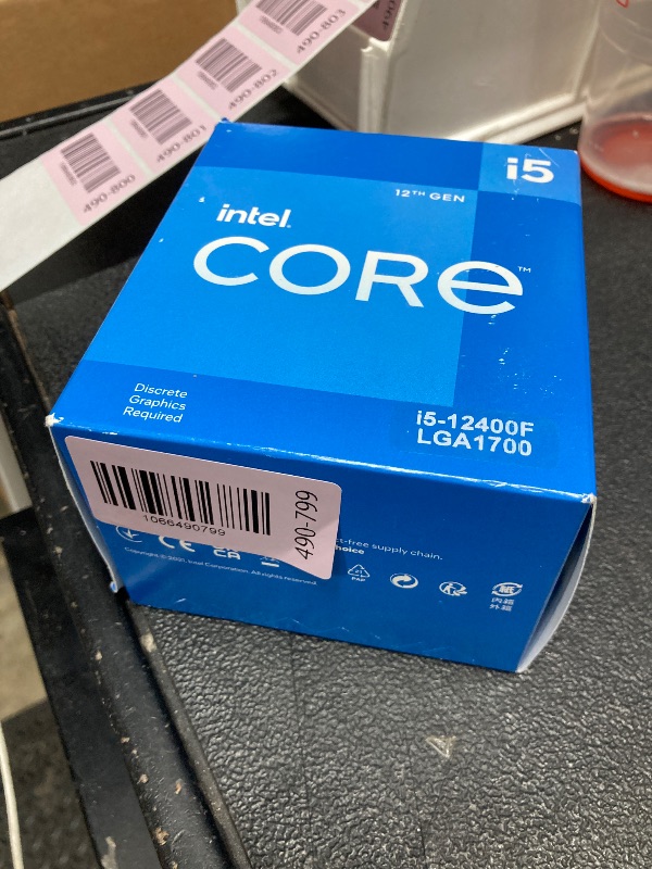Photo 1 of ***MISSING PART -SELLING AS IS *** INTEL CPU Core i5-12400F / 6/12 / 2.5GHz / 6xxChipset / BX8071512400F