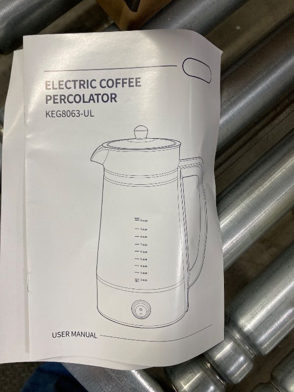 Photo 1 of ***DAMAGE SELLING AS IS -SEE ALL PHOTOS*** KIDISLE Electric Coffee Percolator