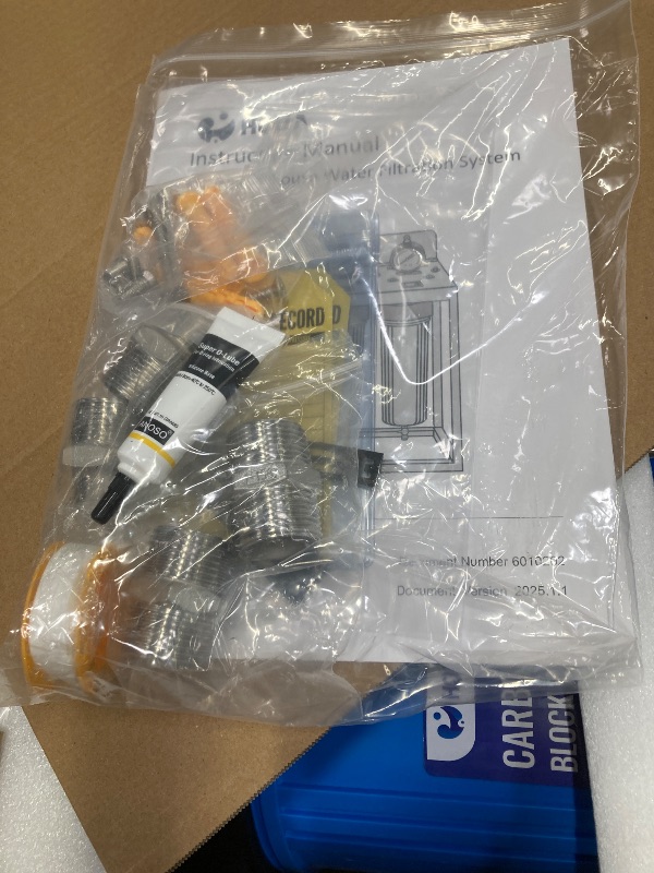 View 3 of *Box damaged* HQUA WF3-02 3-Stage Free-Standing Whole House Water Filtration System, Reduces Heavy Metals (Lead, Mercury, Copper, Nickel, Chromium), Chloramine, Sediment, Odor, and VOC’s