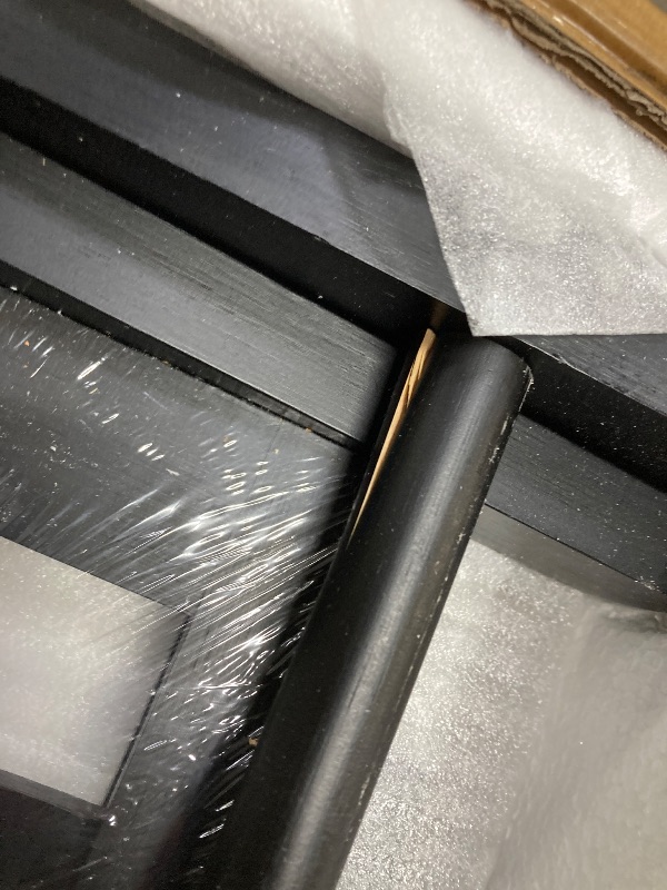 Photo 1 of *Leg split* oakvivo 2 Pack Fully Assembled Black Luggage Racks, Bamboo 26.77" Folding Suitcase Stand for Guest Room with 5 Nylon Straps, Heavy Duty, Upgraded Luggage Rack Holder with Shelf for Bedroom Hotel