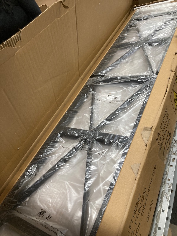 Photo 1 of *Pieces broken* FATORRI 8 Cube Storage Organizer Bookshelf, 62 Inch Rustic Wood Horizontal Bookcase, Industrial Cube Long Book Shelf for Living Room (Rustic Oak)