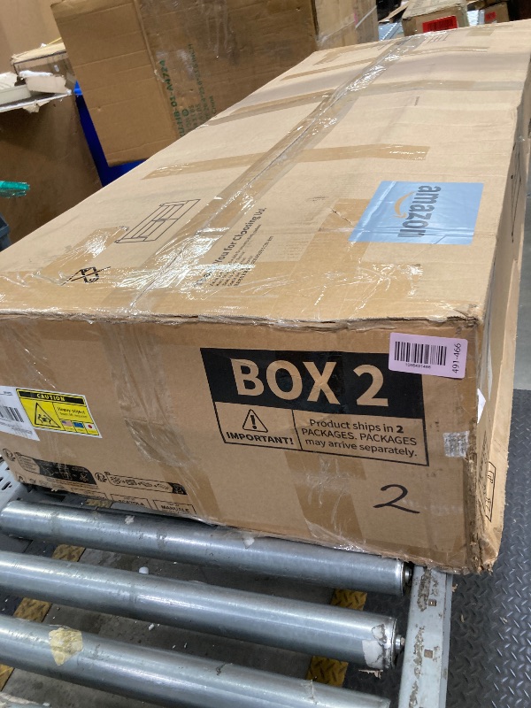 Photo 1 of *BOX 2 ONLY/Pullout bed part only* Marsail Pull Out Sofa Bed, Queen Size Sleeper Sofa with Memory Foam Mattress, Chenille Fabric, Blue