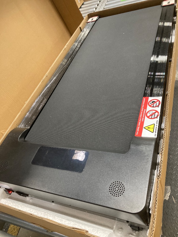 Photo 1 of *Missing instructions and small tools* PACEROCKER Walking Pad Treadmill with 12% 9-Level Auto Incline, 450 lbs Capacity Under Desk Treadmills for Home with Bluetooth Speaker, 5 MPH, Carbon Black