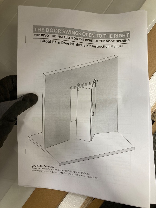 Photo 1 of *Size unknown* Bifold Barn Door Hardware Kit, White
