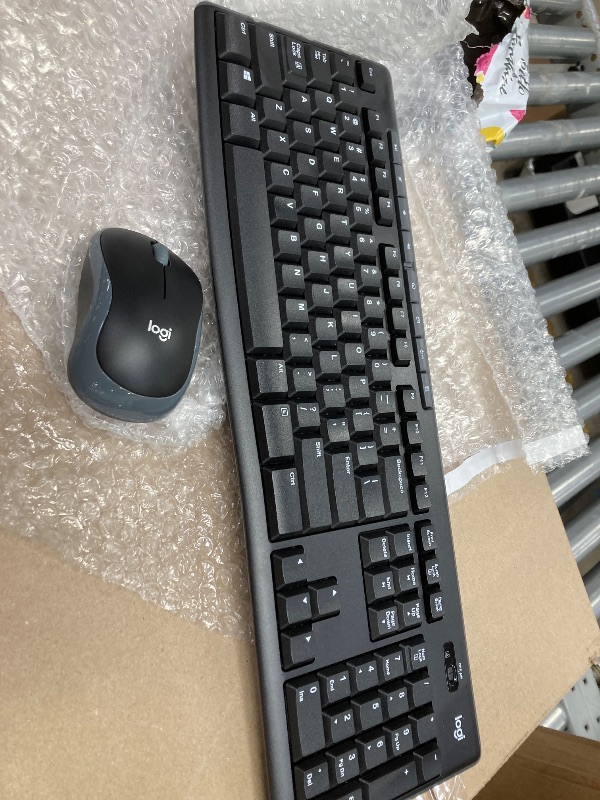 Photo 1 of ***USB MISSING & MOUSE MISSING***Logitech MK270 Wireless Keyboard and Mouse Combo for Windows, 2.4 GHz Wireless, Compact Mouse, 8 Multimedia and Shortcut Keys, 2-Year Battery Life, for PC, Laptop - Black***USB & MOUSE MISSING***
