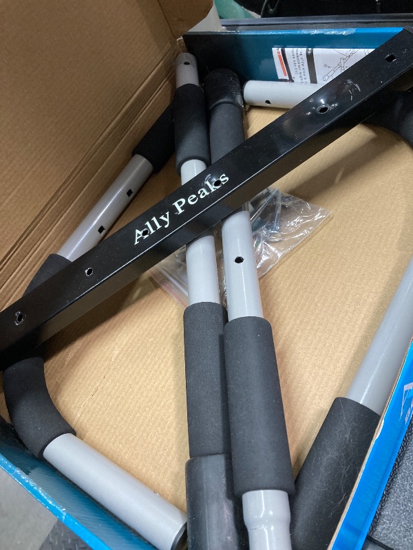 Photo 1 of *Scratches* ALLY PEAKS Pull Up Bar Thickened Steel Pipe Super Heavy Duty Steel Frame Upper Workout Bar| Multi-Grip Strength for Doorway | Indoor Chin-Up Bar Fitness Trainer for Home Gym Portable (silver2)