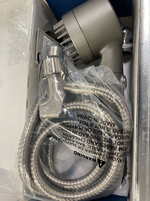 Photo 1 of **PARTS ONLY**PWERAN Filtered Shower Head with Handheld, High Pressure Water Flow and Multiple Spray Modes Shower Head with Filter, Power Wash for Hard Water, Showerhead with ON/OFF Switch for Pets Bath