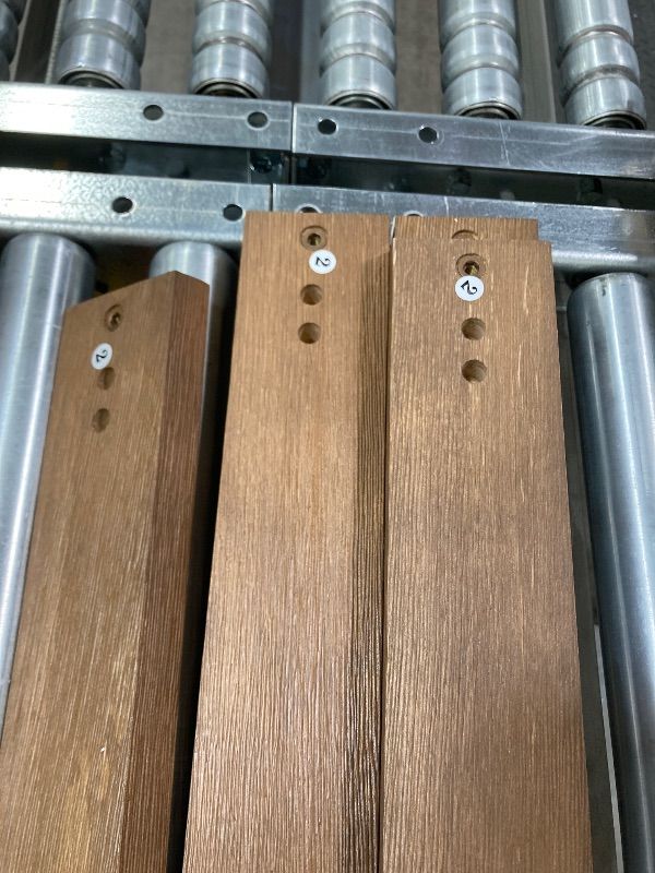 Photo 1 of ***DAMAGED -SELLING AS IS *** Plank+Beam Classic Round Coffee Table, 36" Farmhouse Coffee Table, Mini Center Tables for Small Spaces, Small Living Space Tea Table, Pecan Wirebrush