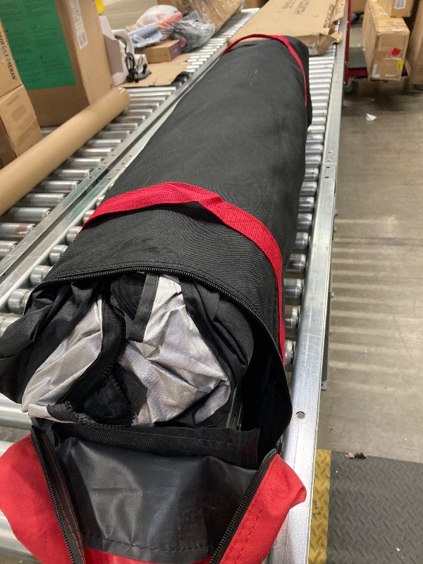 Photo 1 of ***MISSING PARTS****ABCCANOPY 10X10 Pop Up Canopy Tent Enclosed Instant Canopy Shelter with Zipped Side Wall Church Window, Bonus 4 Weights Bags (Black)