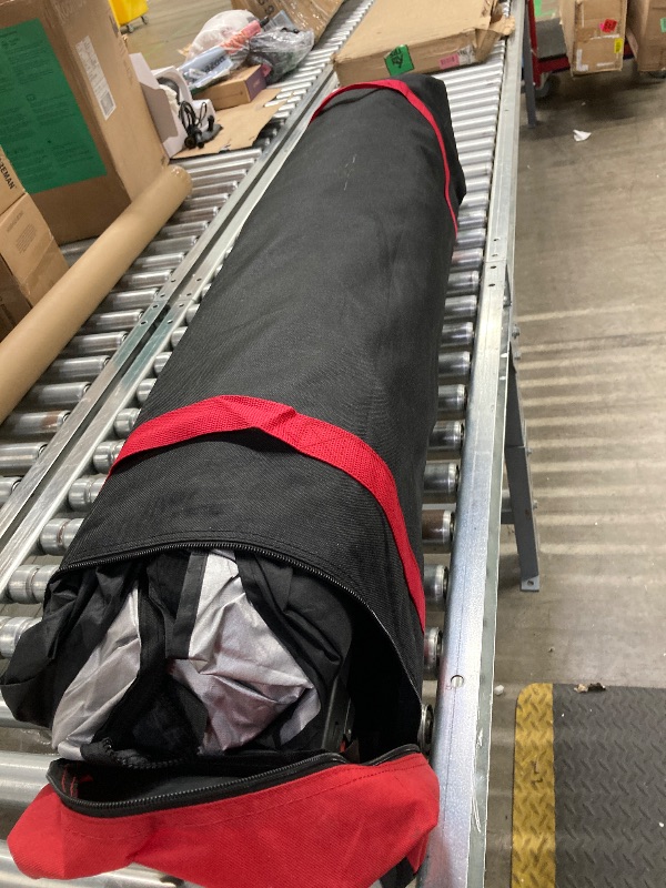 Photo 1 of ***MISSING PARTS****ABCCANOPY 10X10 Pop Up Canopy Tent Enclosed Instant Canopy Shelter with Zipped Side Wall Church Window, Bonus 4 Weights Bags (Black)