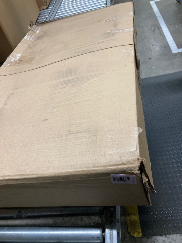 Photo 1 of **PARTS ONLY**Seventable Computer Desk with Power Outlets & LED Light, 47 inch Home Office Desk with 5 Drawers, Writing Desk with Monitor Stand, Work Desk for Home Office, White