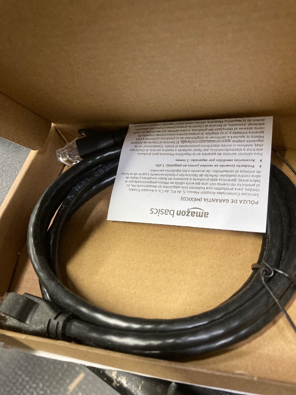 Photo 1 of 10 OF Amazon Basics RJ45 Cat-6 Ethernet Patch Internet Cable, 1Gbps Transfer Speed, Gold-Plated Connectors, Universal Connectivity for PC, TV, Tablet, Router, Printer, 5 Foot, Black